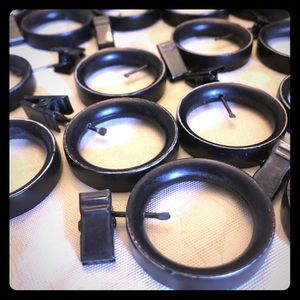 Curtain Rings With Clips - Metal 1 1/2inch